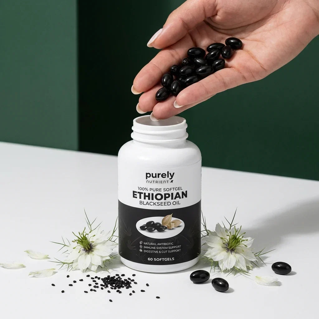 Purely Nutrient Ethiopian Black Seed Oil